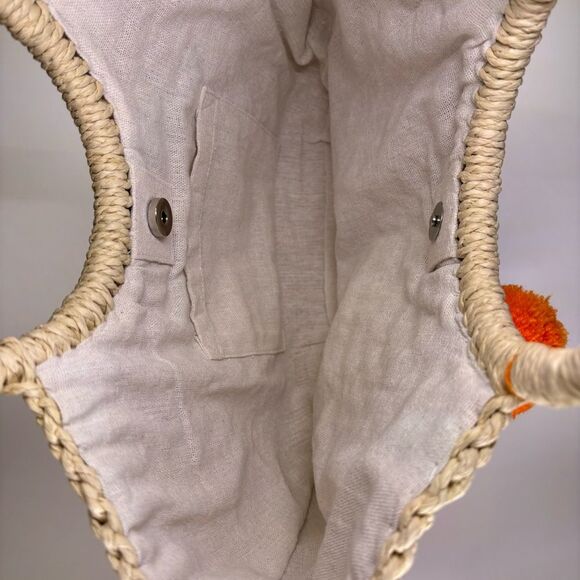 Woven Straw Tote / Beach Vacation Purse Handbag - Picture 4 of 7